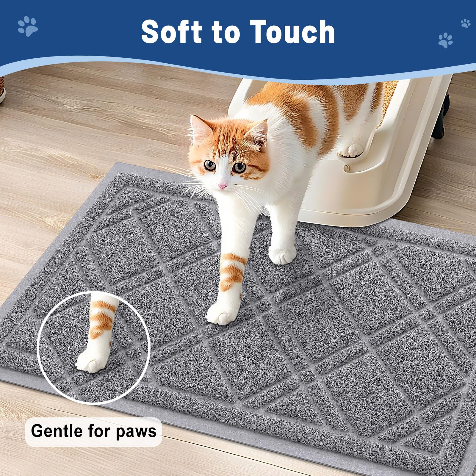 Smiry tapis-litiere design-contemporain 47x32: style discret pour l’intérieur.
