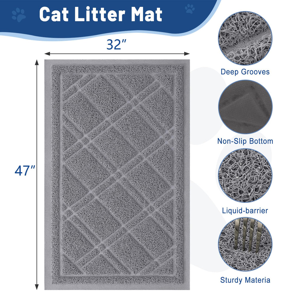 Smiry tapis-litiere nettoyage-facile 47x32: entretien rapide et simple.