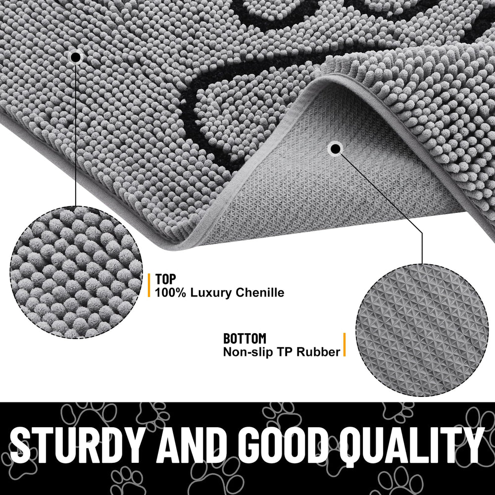 Base en caoutchouc antiderapante Smiry assure la stabilite.