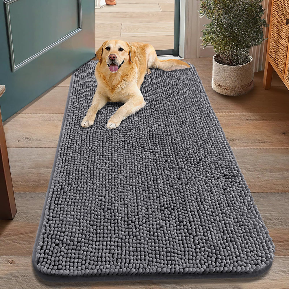 Smiry Tapis porte-chien 48x30 absorbant l’humidité à l’entrée.