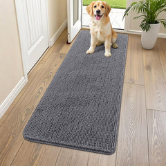 Smiry Tapis porte-chien pattes mouillées, absorption efficace pour entrée