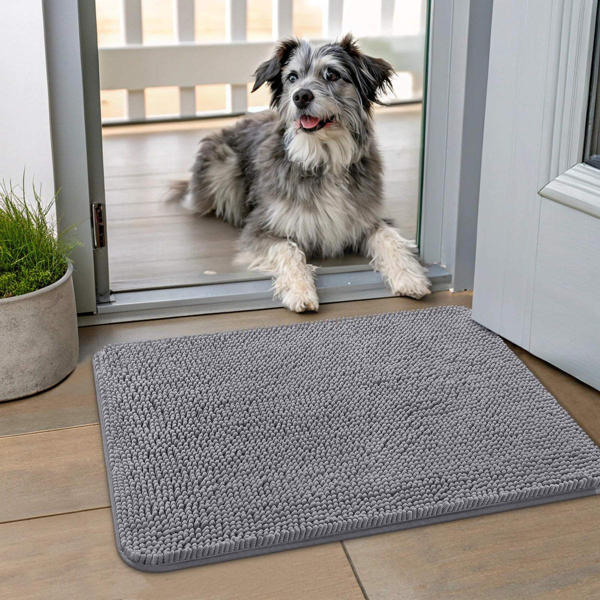Tapis Smiry pour pattes boueuses à l’entrée, absorption rapide et pratique