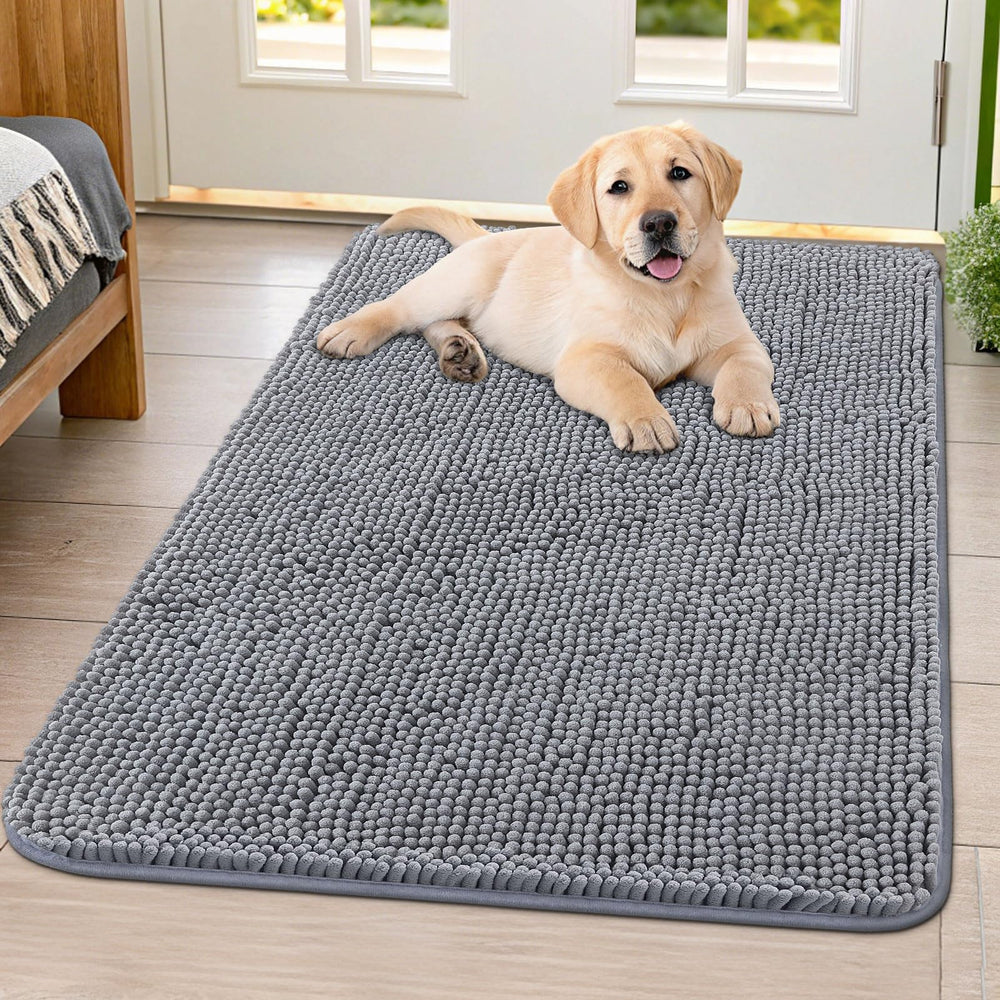 Smiry tapis porte-chiens-pattes-salees, absorption efficace pour entrée propre.