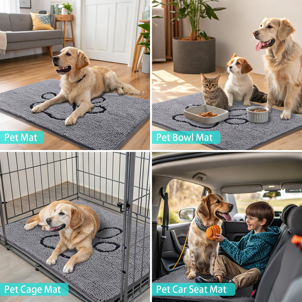 Smiry Tapis porte douceur et confort, surface agréable pour pieds et chien.