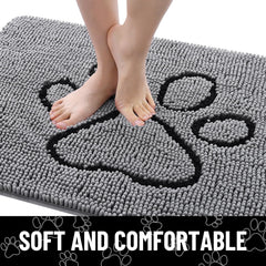 Smiry Tapis porte nettoyage facile, prêt rapidement après lavage en machine.