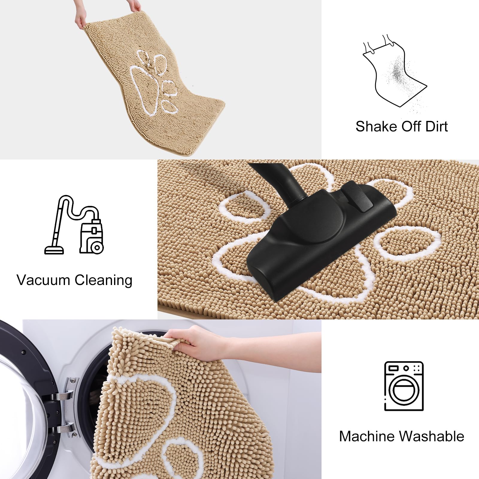 Smiry tapis profil bas: design discret qui n'accroche pas dans la porte.