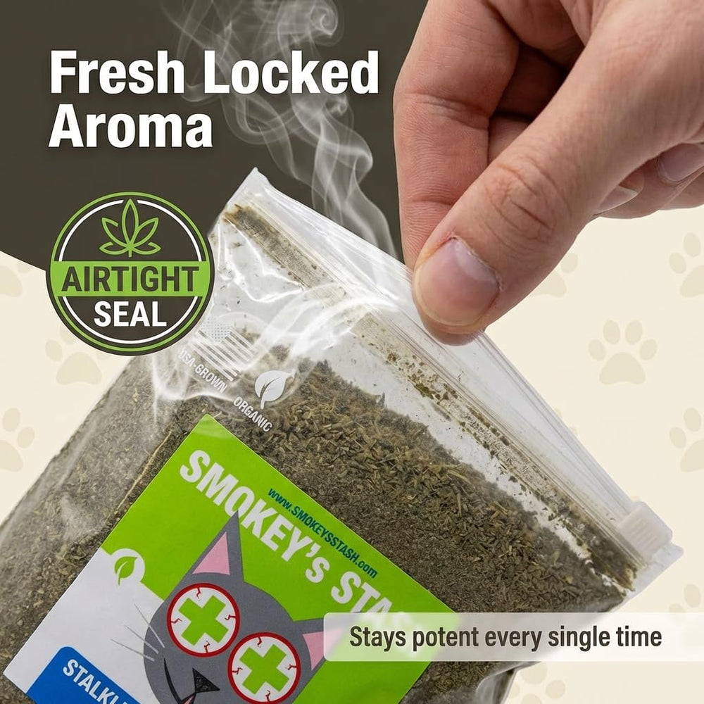 Smokey's Stash expérience aromatique, nuances naturelles pour l'animal.