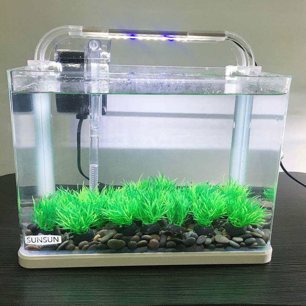Smoothedo-Pets decor aquarium plante artificielle vert 20pieces, rendu riche et fluide.