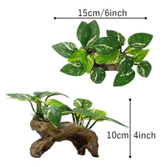 Smoothedo-Pets driftwood artificiel dans l'aquarium, aspect naturel sans entretien