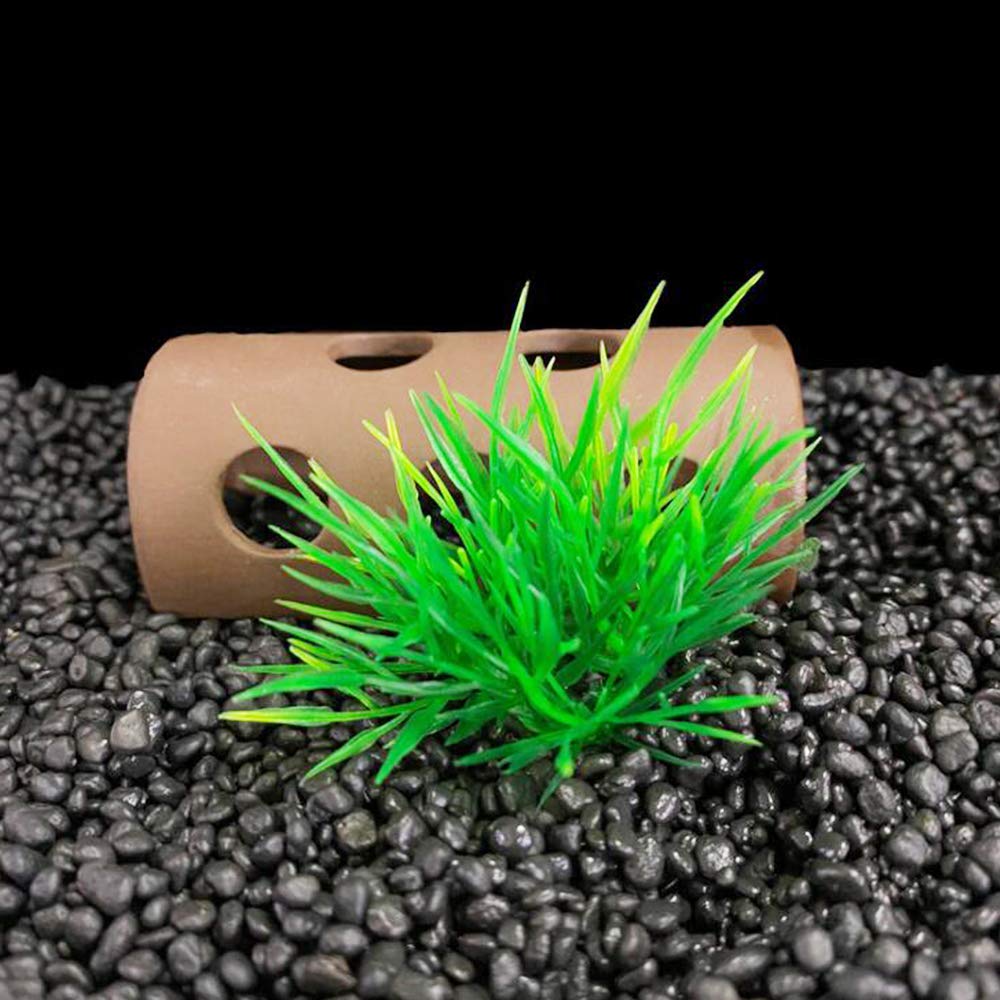 Smoothedo-Pets feuillage artificiel aquarium vert mini, durable et facile à nettoyer.