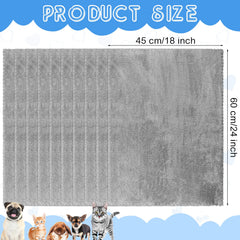 SmoothNovelty couverture peluche gris douce pour petit animal, chaleur et confort.