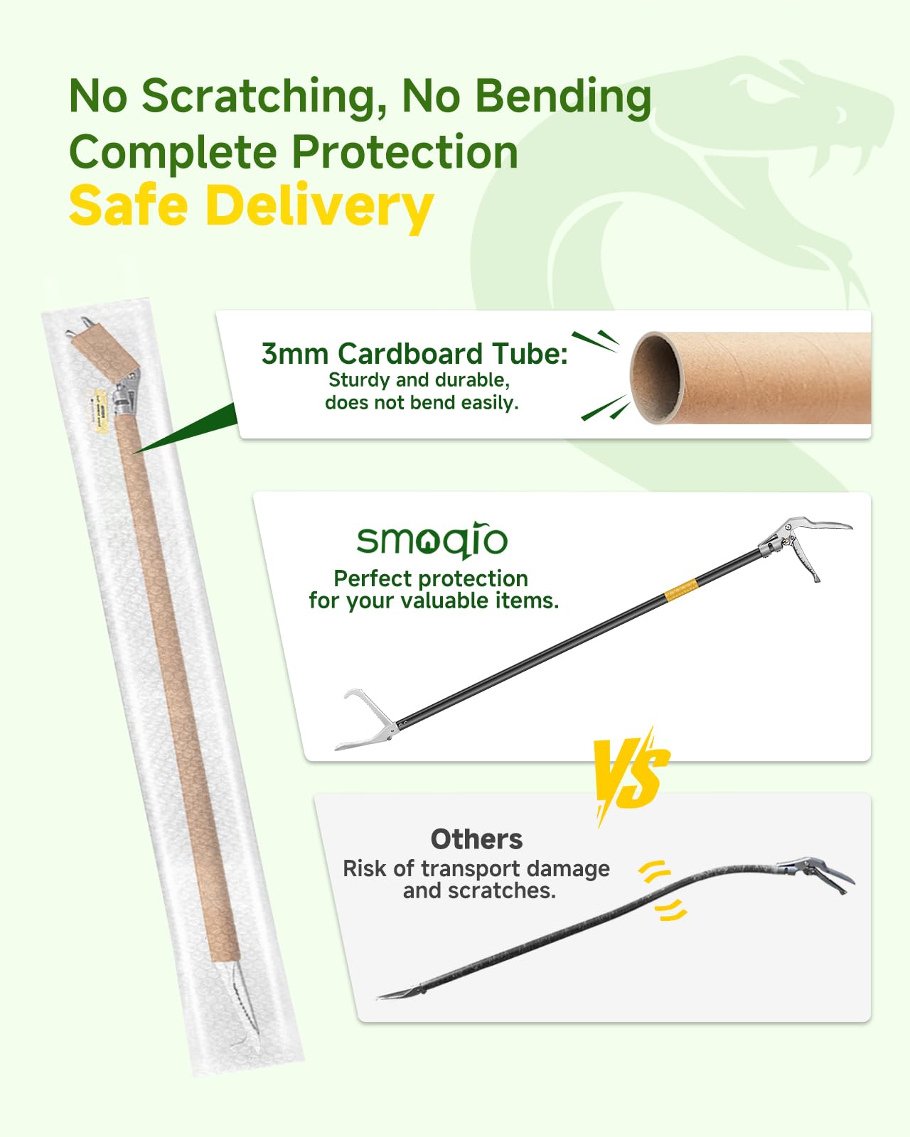 SMOQIO utilisation-exterieure-camping: outil polyvalent pour reptiles et récupérer objets.