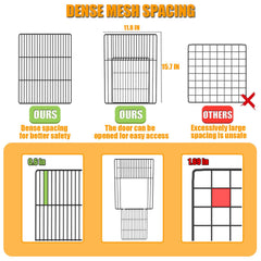 Cage cobaye SNAAT design anti-evasion pour un enclos plus sûr.