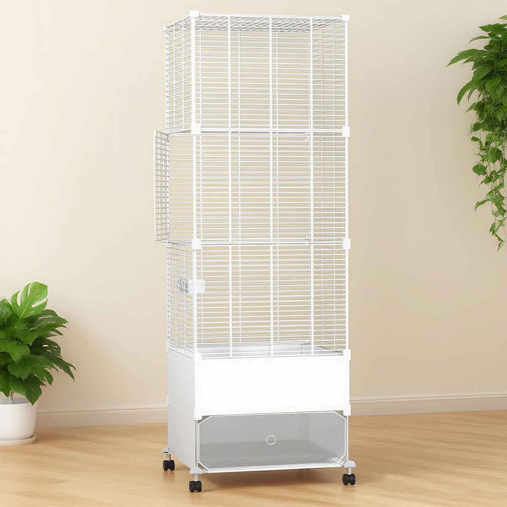 SNAAT cage d'oiseaux perches jouets balançoires, stimulation et divertissement.