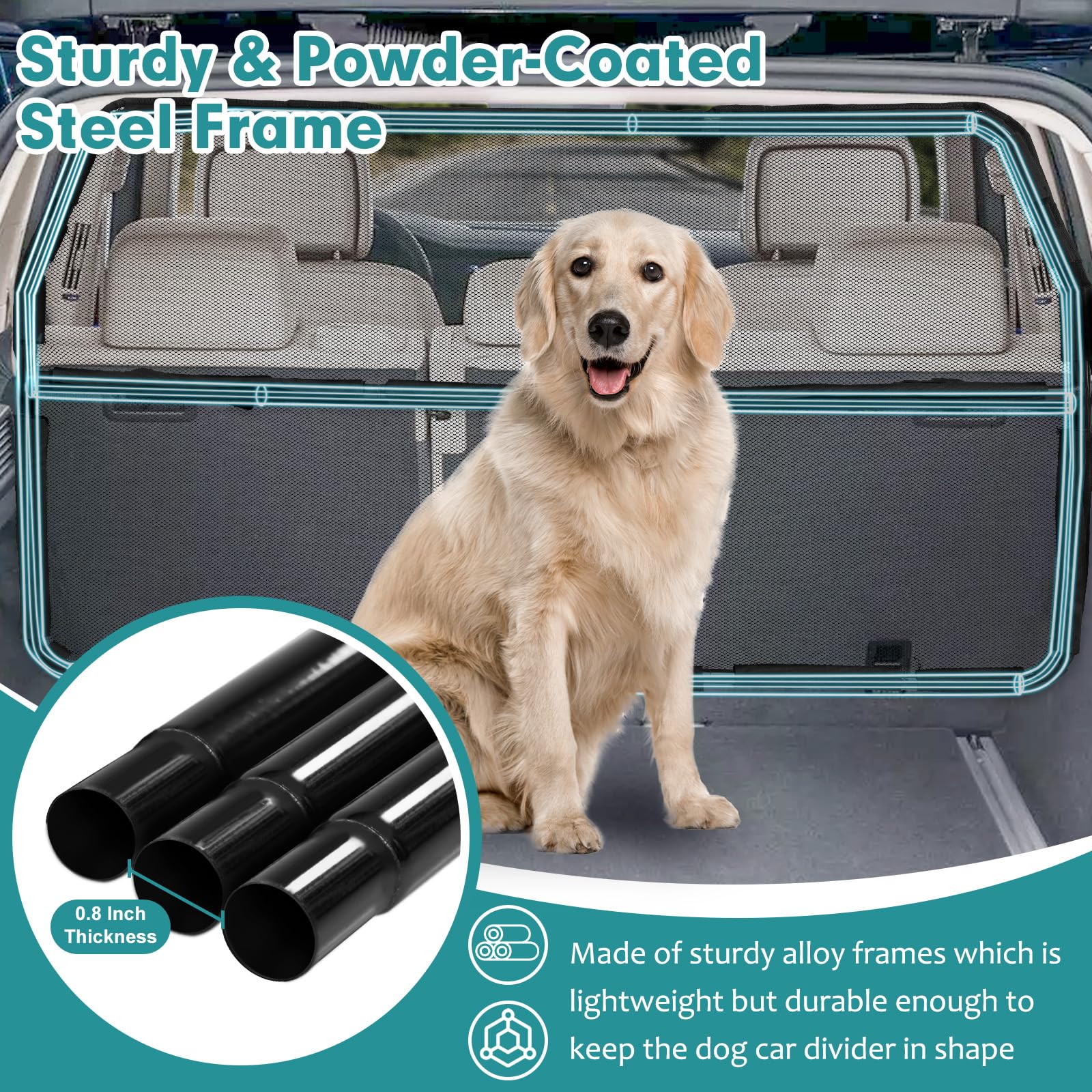 Dimensions adaptées Snagle Paw pour SUV et camions, vérifier l’espace.
