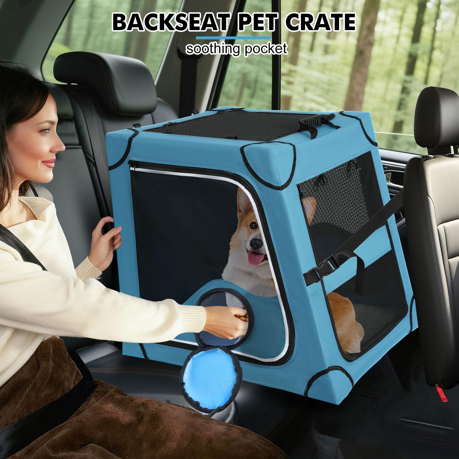 Snagle Paw cage de voyage ventilation optimale via mesh respirant.