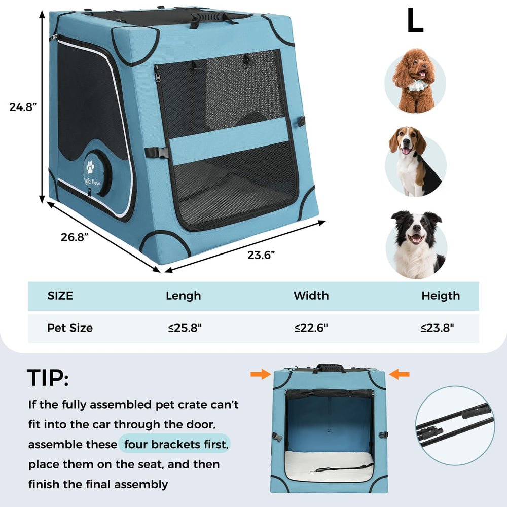 Caisse pliable Snagle Paw, rangement rapide dans le coffre.
