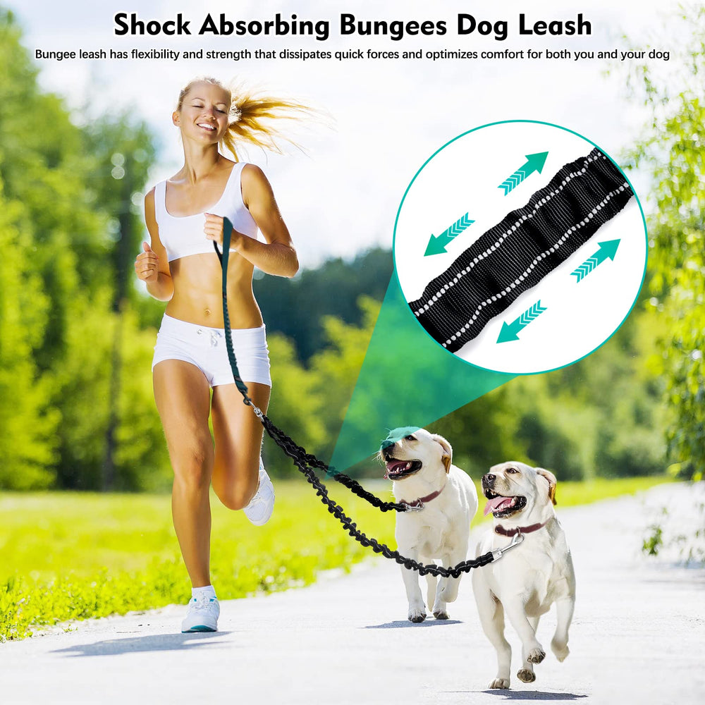 Laisse Snagle Paw avec connecteur double et anti-entortillement pour éviter les nœuds lors des promenades.