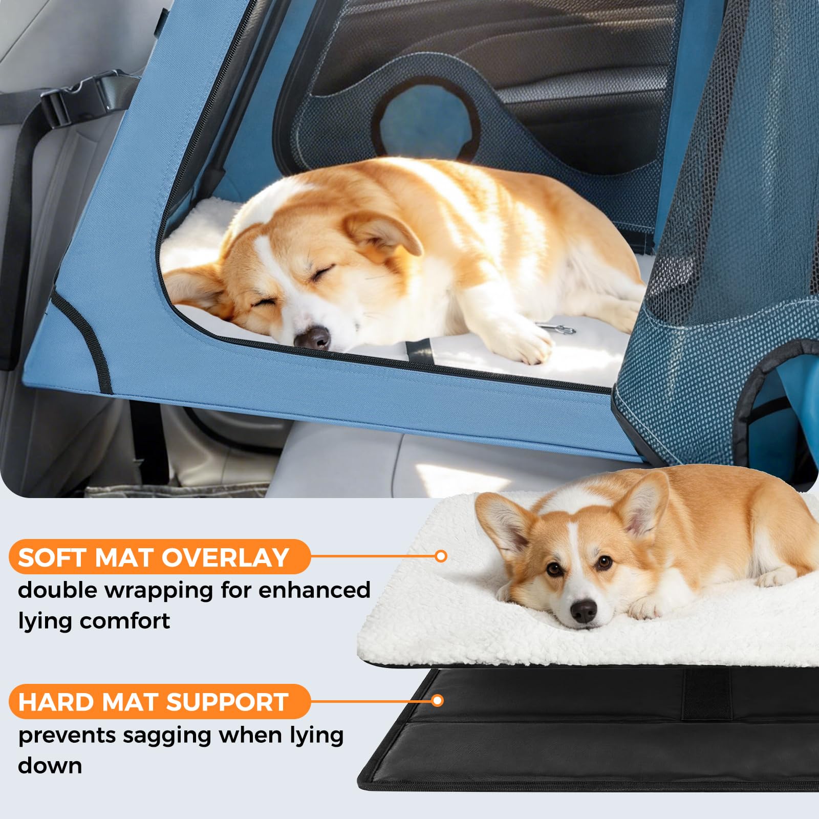 Panneaux en maille respirants Snagle Paw, ventilation confortable.