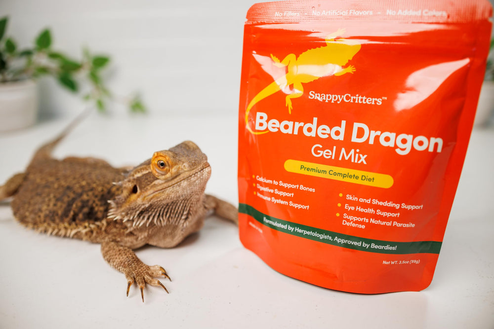 Bouteille SnappyCritters Gel Mix 3,5 oz sur étagère.