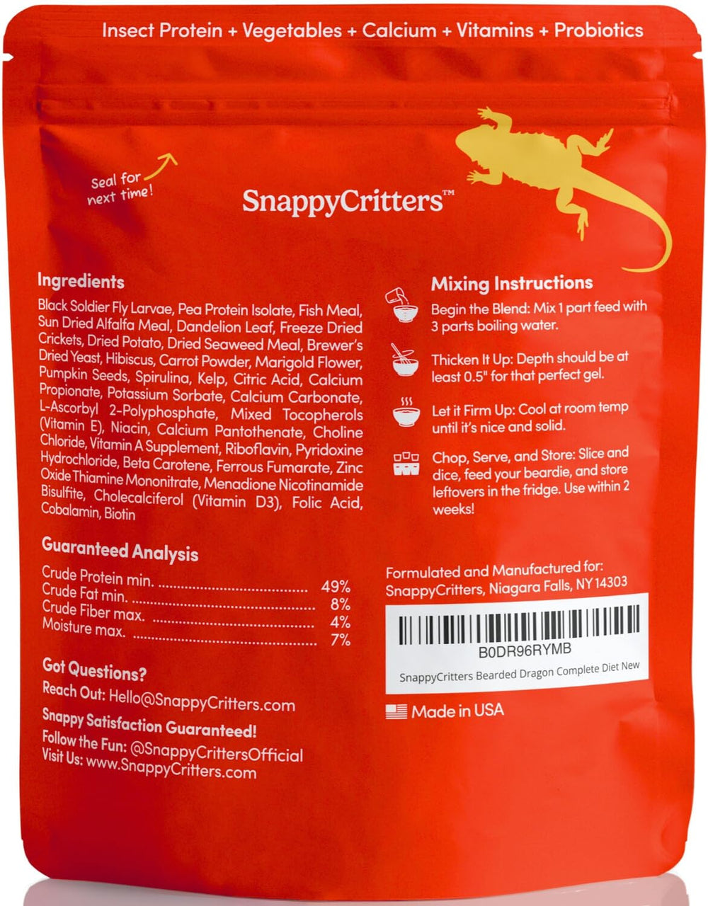 Soutien digestif potentiel avec le gel SnappyCritters.