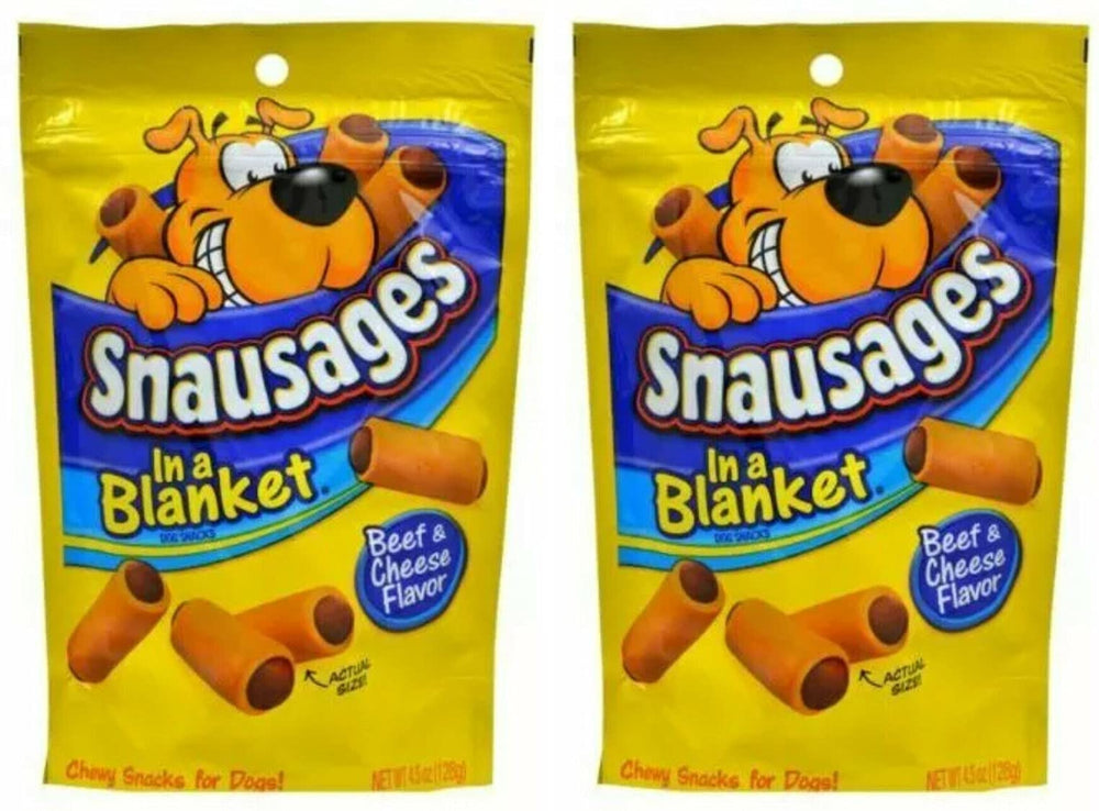 Snausages bœuf et fromage, emballage pratique pour récompense lors de l'entraînement.