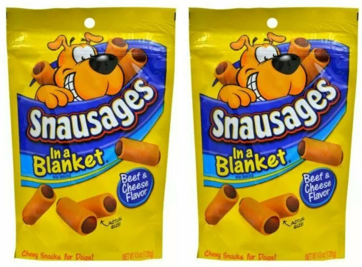 Snausages bœuf et fromage, emballage pratique pour récompense lors de l'entraînement.