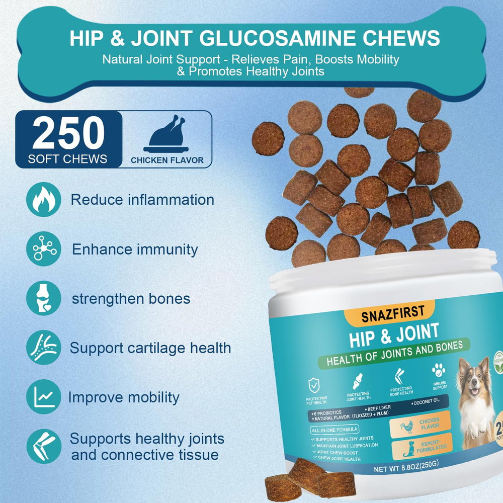 SnazFirst: ingrédients naturels, glucosamine et chondroïtine, formulation de qualité.