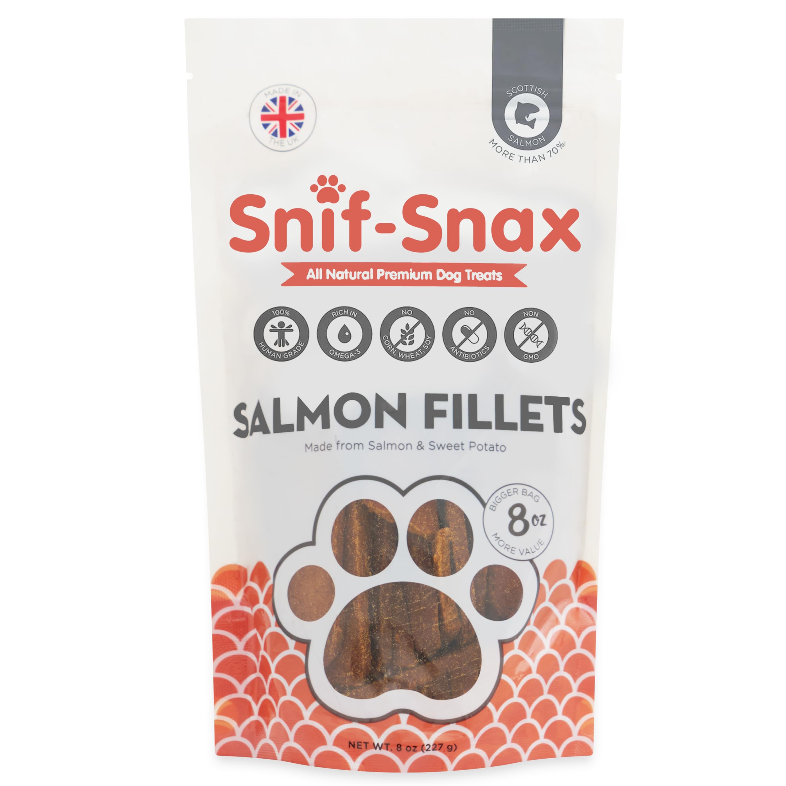 Snif-Snax filets saumon — texture tendre idéale pour l entraînement