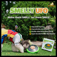 Sniffiz SmellyUFO, labyrinthe double, offre défis facile/difficile pour stimuler l'esprit.