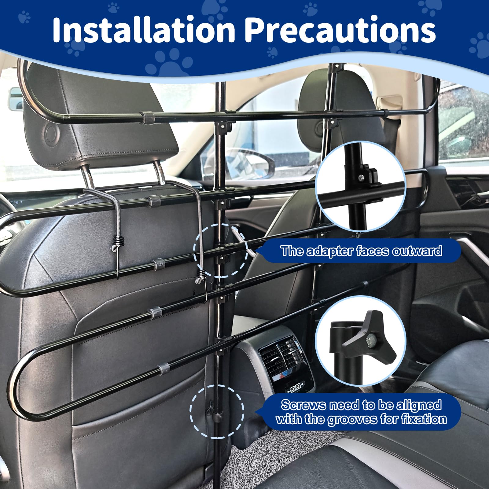 Protection anti-chocs Snooweerin pour une conduite plus calme avec le chien.