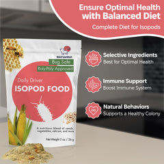 Snout and Shell Daily Driver – utilisation quotidienne simple pour nourrir vos isopodes.