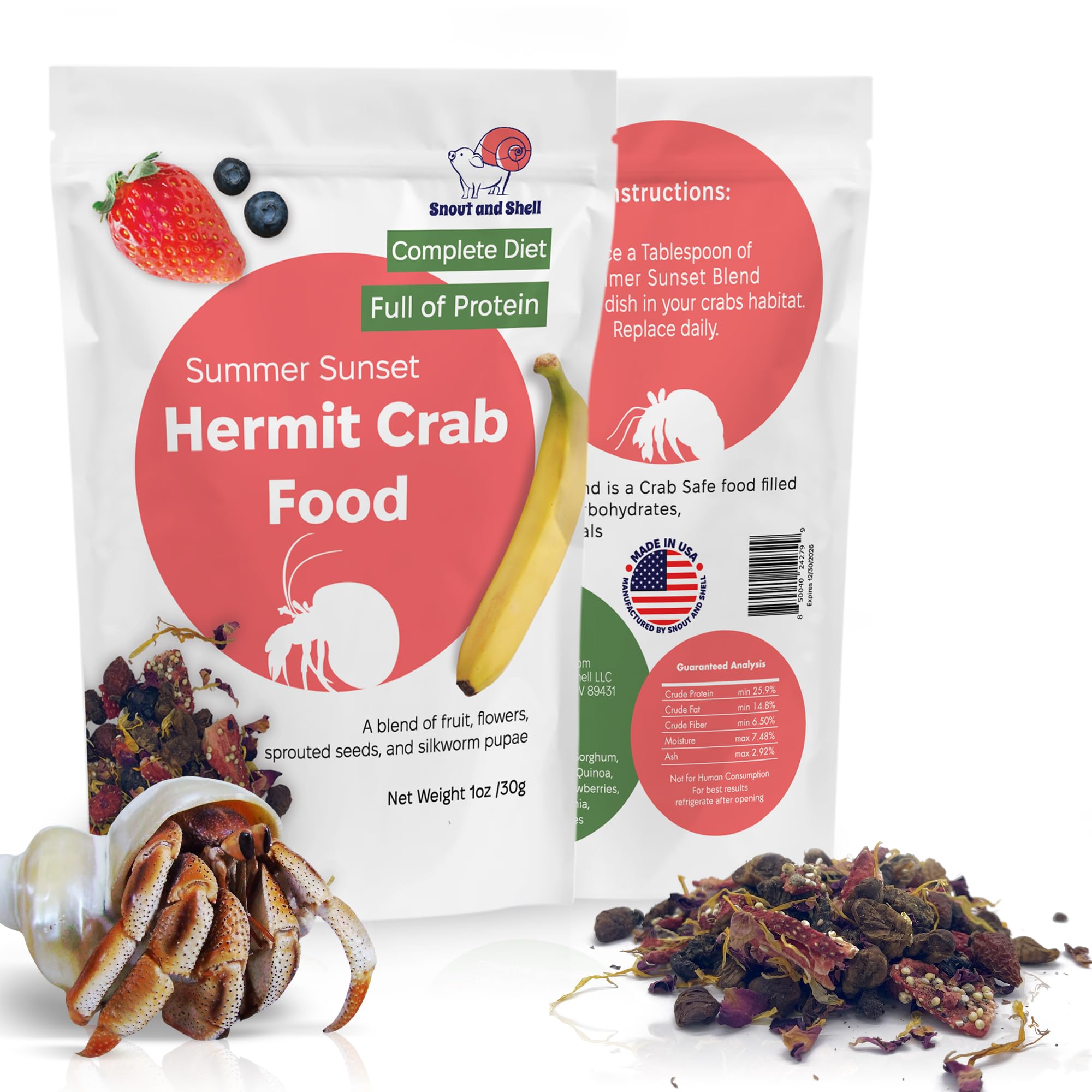 Snout and Shell – ingrédients simples et sans additifs pour une alimentation naturelle.