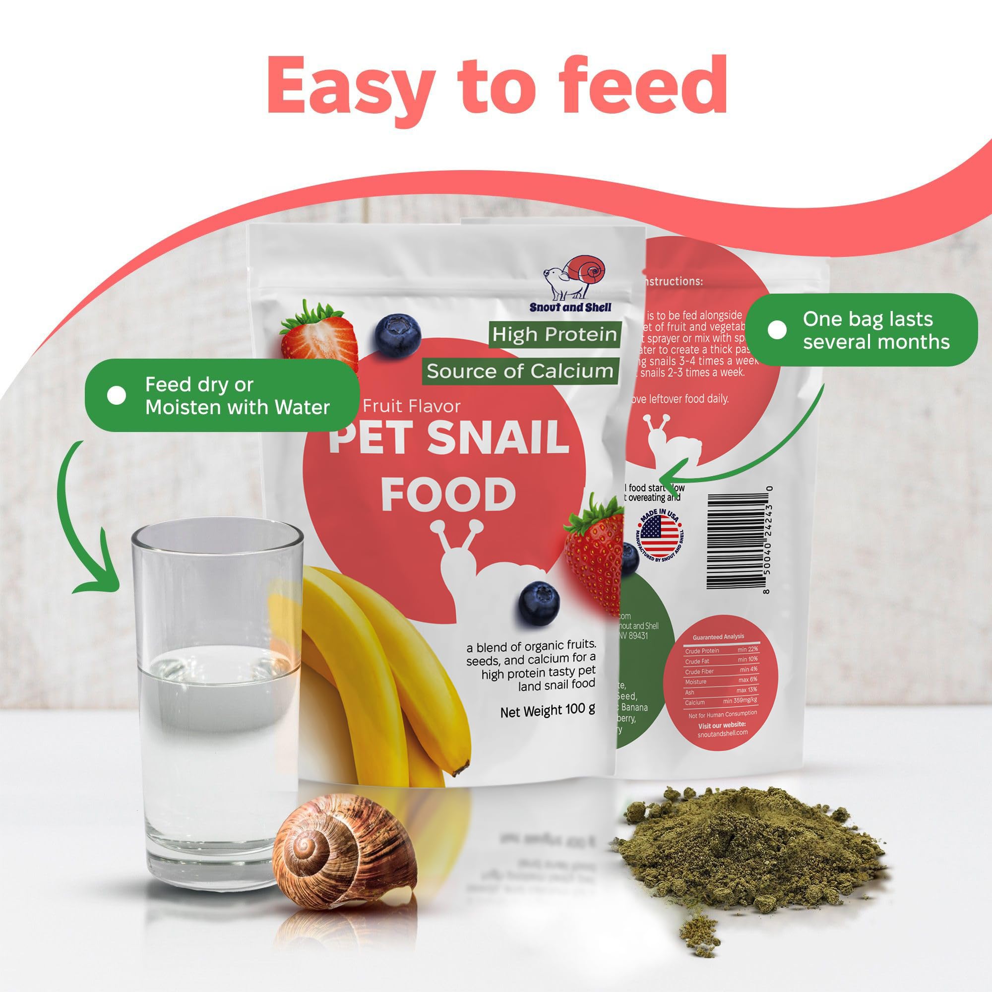 Snout and Shell – utilisation simple pour tous les âges, adapté au bébé comme à l’adulte.