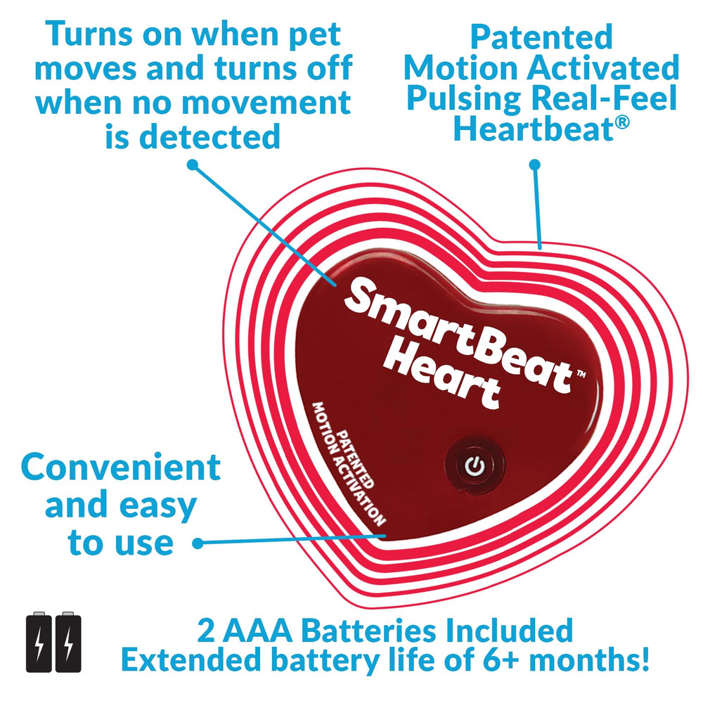 Cœur battement mécanique Snuggle Puppy, sensation apaisante pendant le jeu.