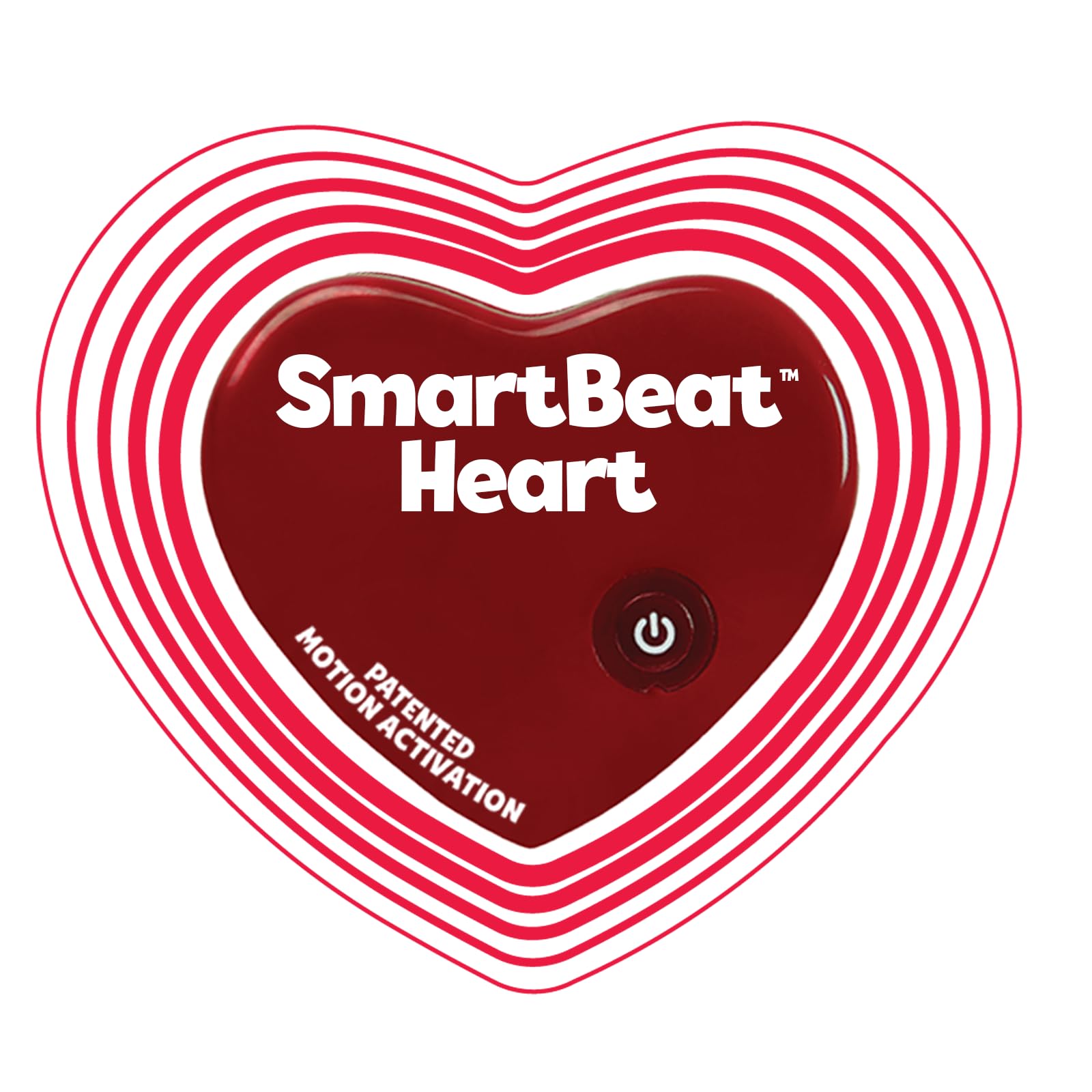 Snuggle Puppy avec cœur SmartBeat activé par mouvement, battement réaliste pour peluche.