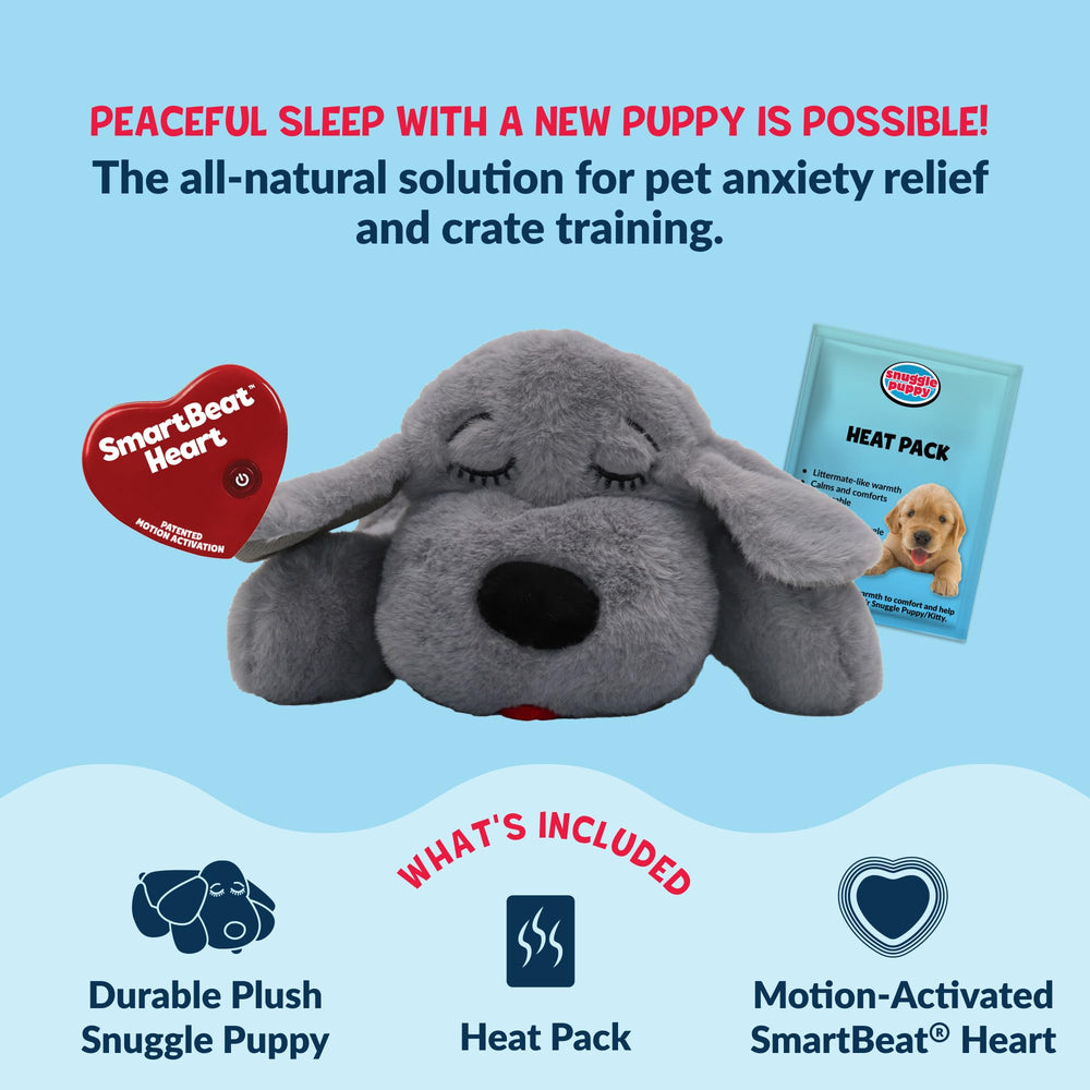 Snuggle Puppy confort anti-anxiete pour les moments stressants comme les orages.