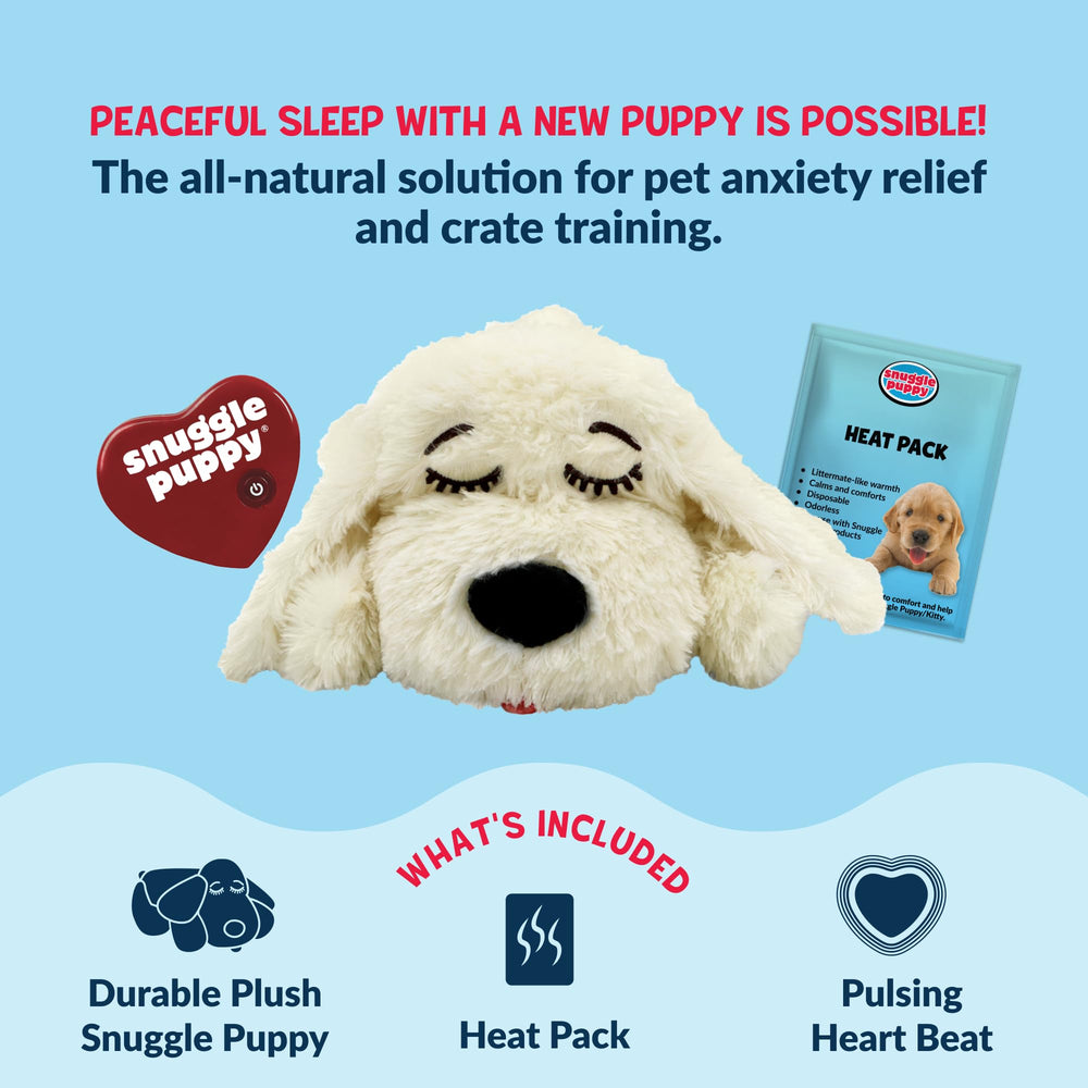Snuggle Puppy Module cœur amovible: batteries incluses pour démarrage immédiat.