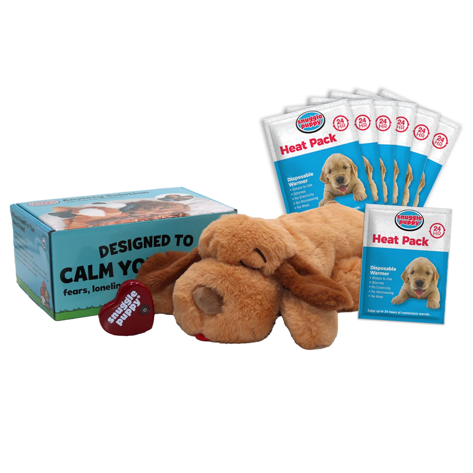 Snuggle Puppy – cœur battant pour réconfort nocturne du chien.