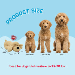 Snuggle Puppy pack chaleur inclus pour réchauffer et conforter les chiots.