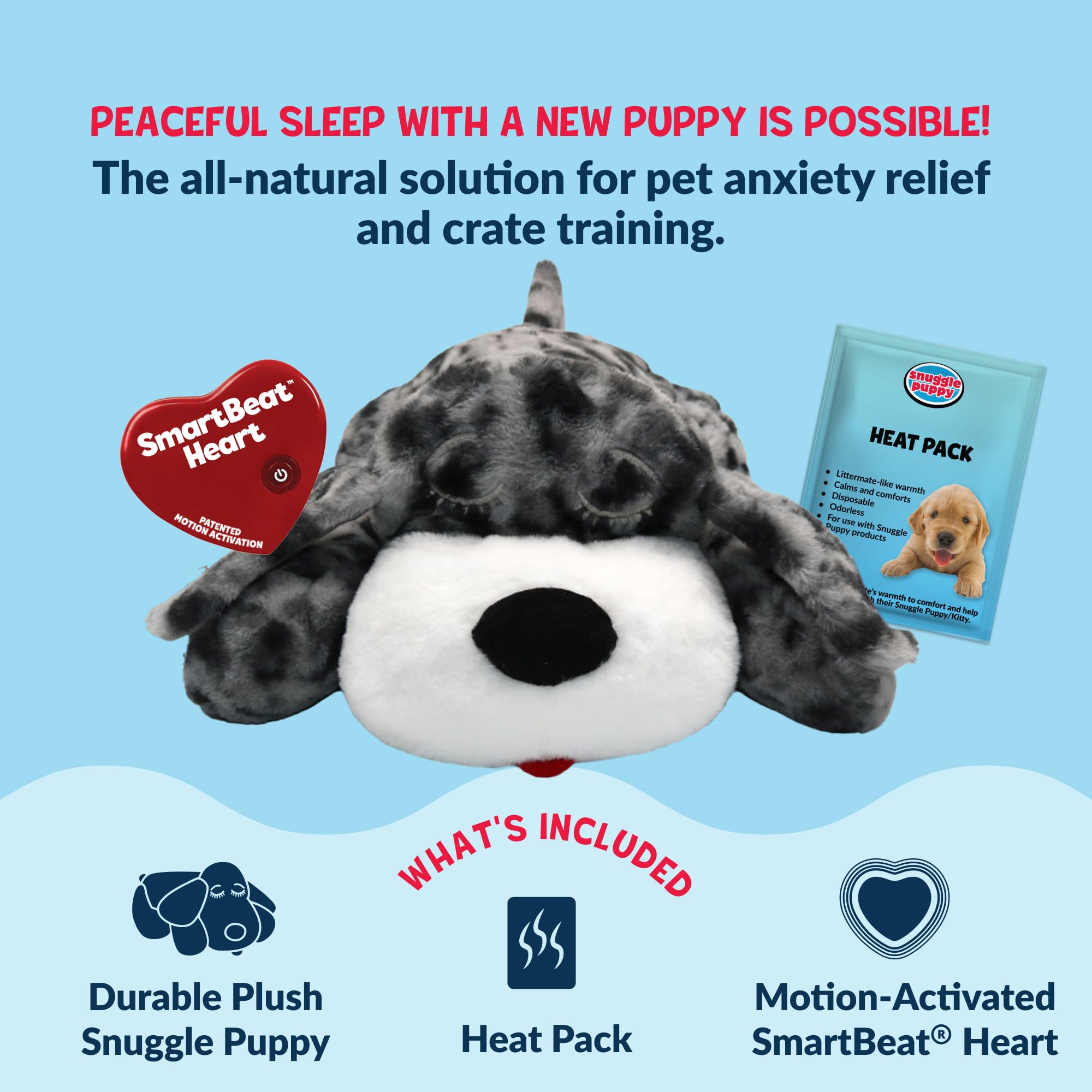 Snuggle Puppy peluche grande taille adaptée aux chiots de grande race