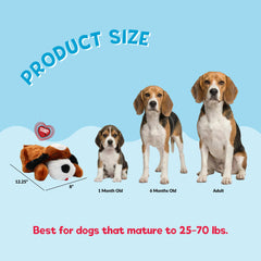 Snuggle Puppy poche-chaleur interne pour une chaleur apaisante.