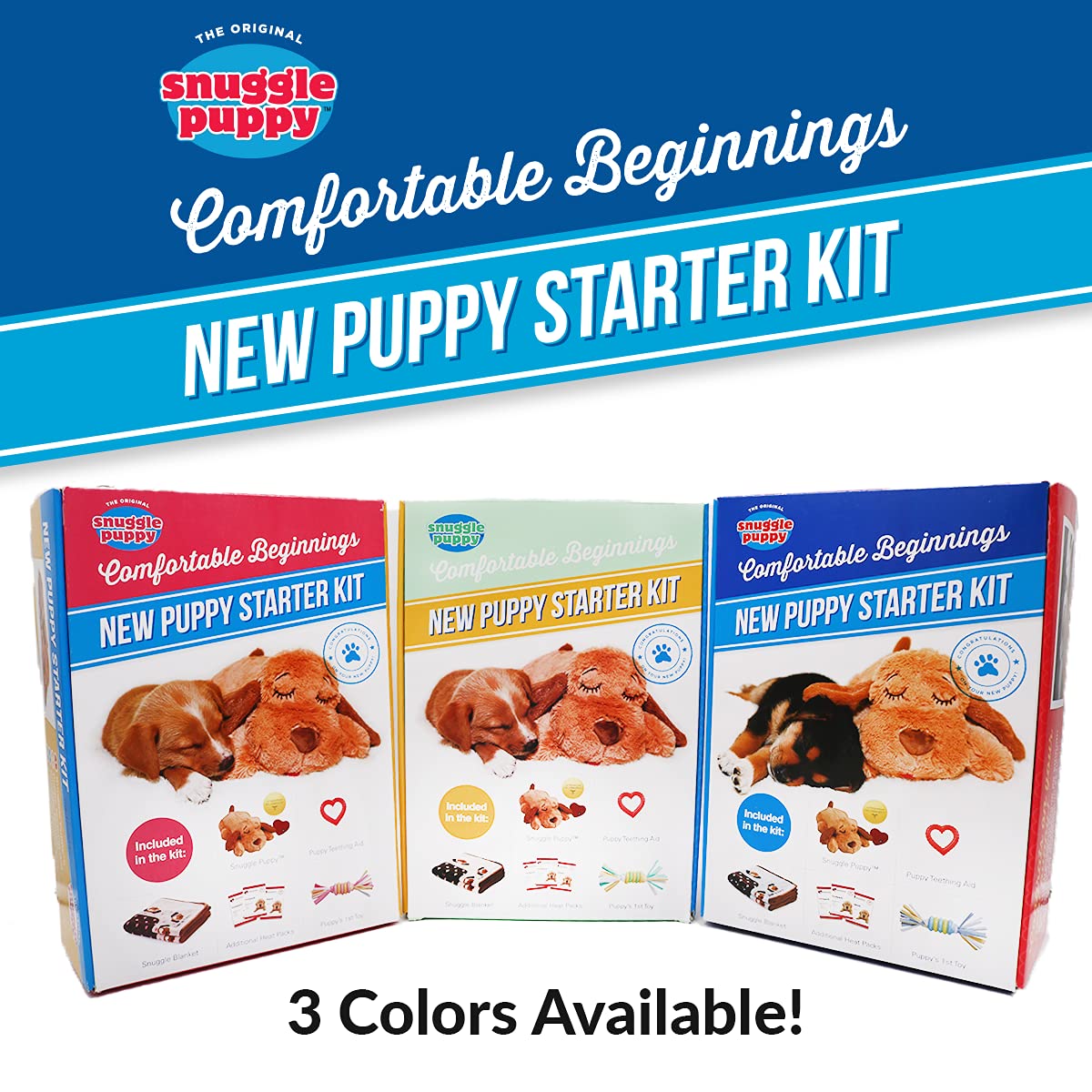 Snuggle Puppy premier jouet, stimulation et jeu sûr.