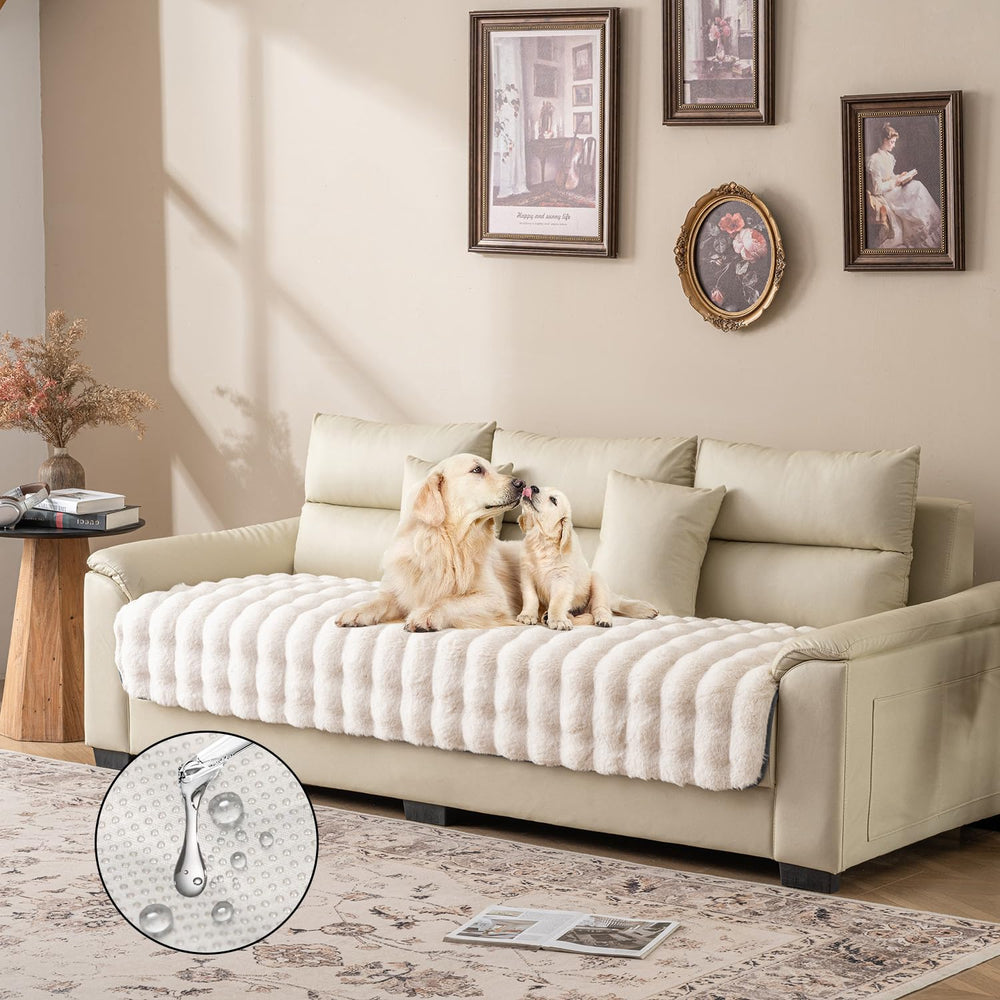 Snugglesinto housse canapé lavable et antidérapante protège le meuble et se nettoie facilement.