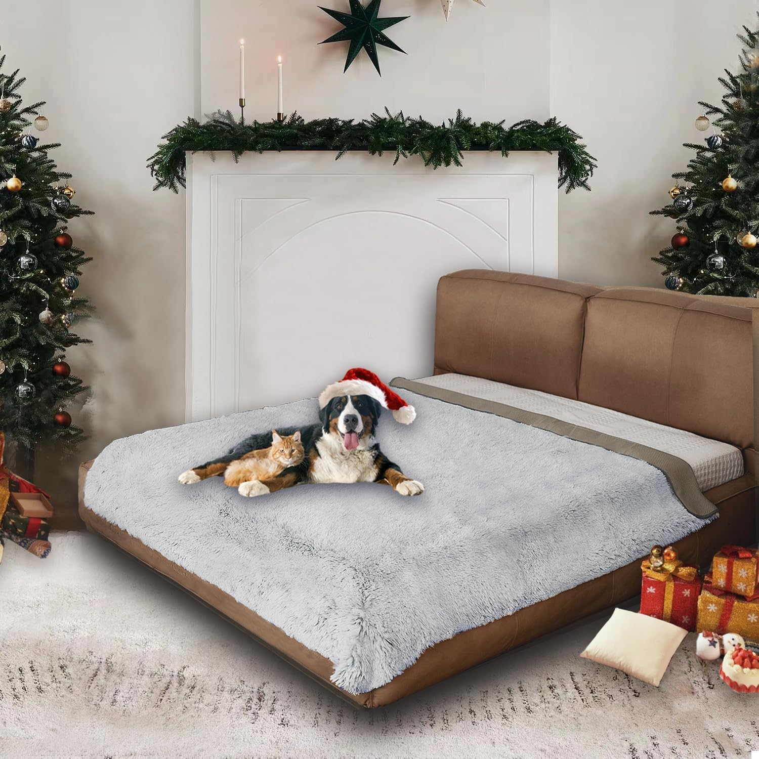 Snugglesinto – housse imperméable pour animaux protégeant canapé et lit.