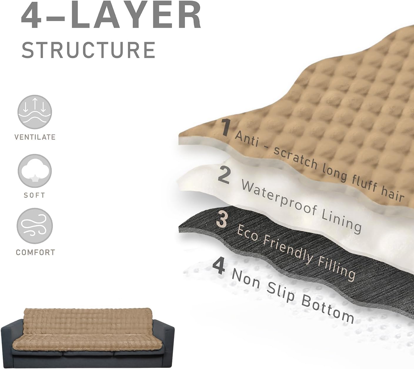 Snugglesinto protection meubles canapé et lit polyvalente