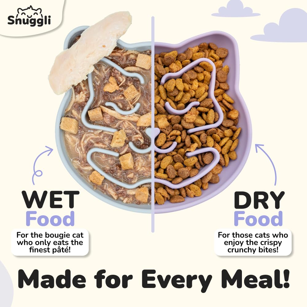 Bol Snuggli capacité d une tasse, idéal pour les portions quotidiennes.