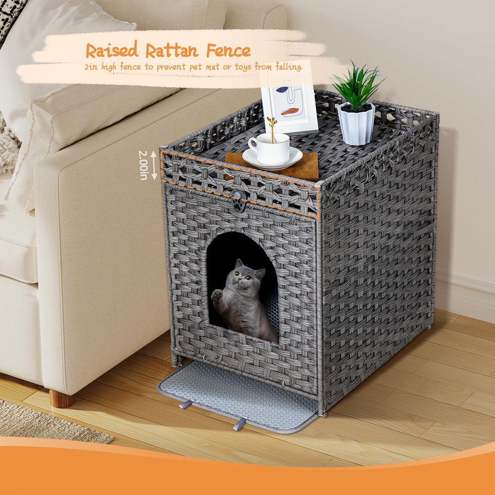 Snughome tapis litière chat: facilite le ramassage des grains.