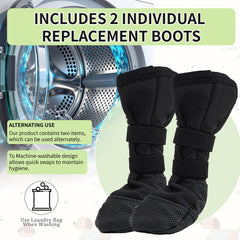 Botte Snugrance pour pattes avec semelle antidérapante et traction sécurisée.