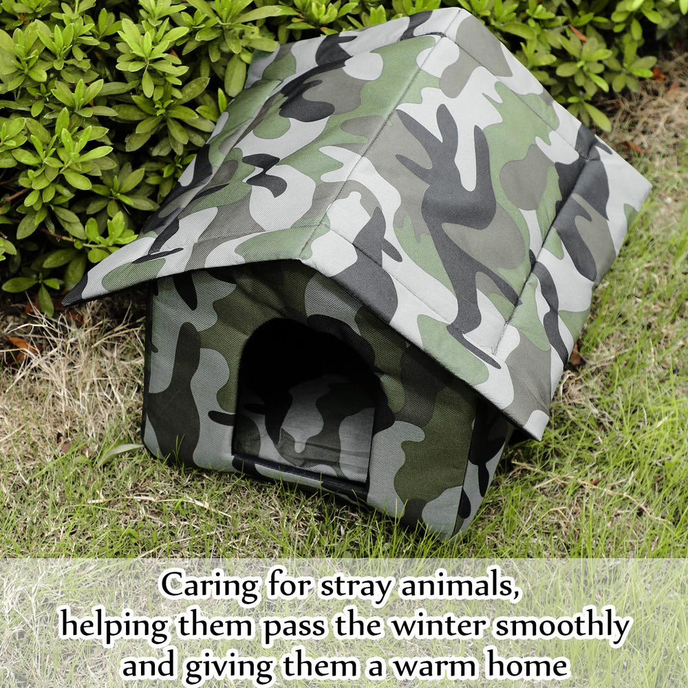 Soaoo abri animal portable camouflage, usage polyvalent pour animaux et voyages.